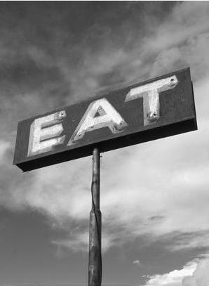 HIGHWAY Road sign EAT 