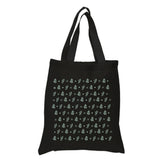 screen printed tote bag, made in canada, stylish print motif